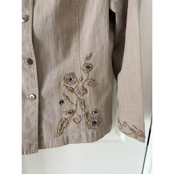 Embroidered blazer By Nordstrom Women’s Tab Private Label Sz Large - Picture 4 of 11